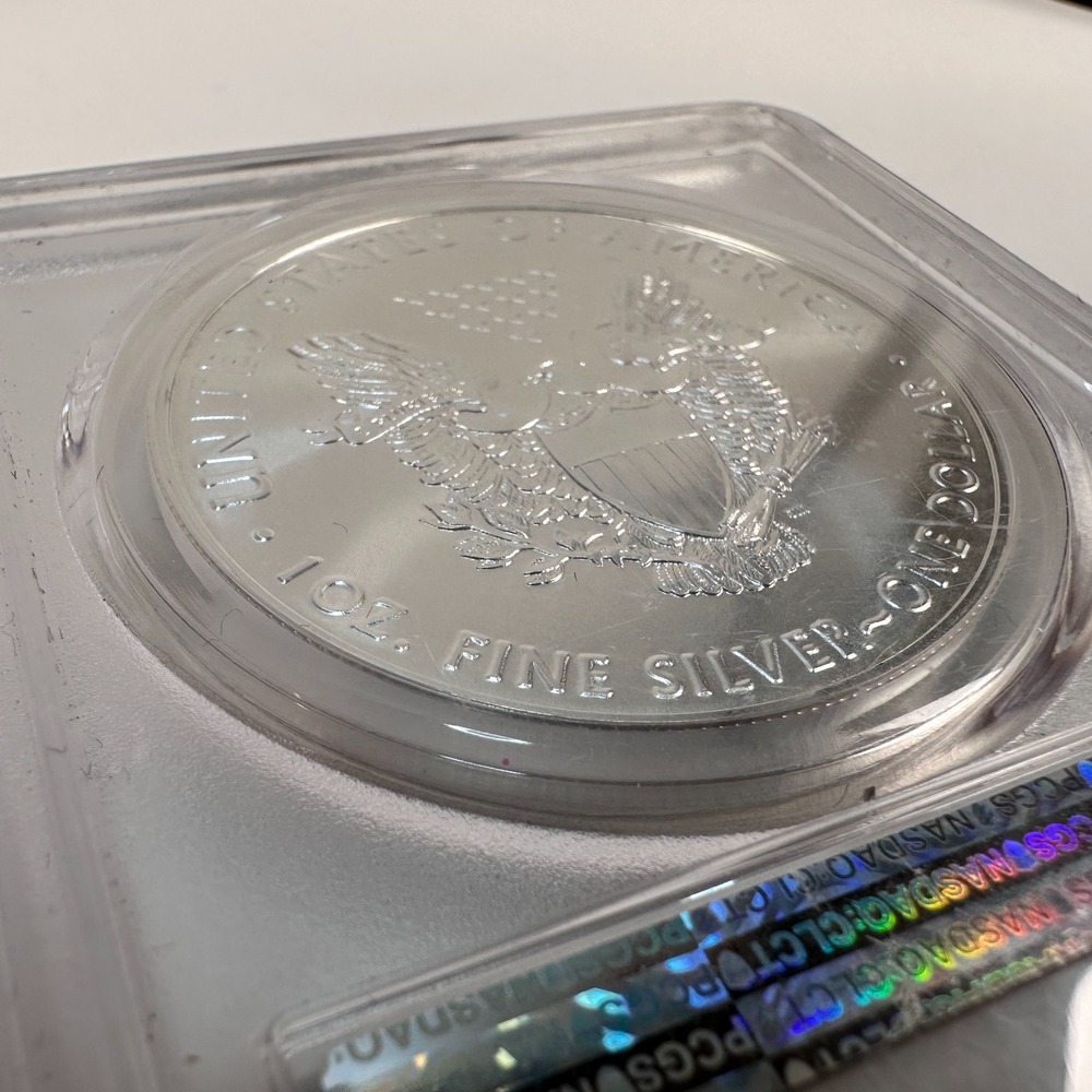 2017 (S) $1 Silver Eagle PCGS MS69 Premier Label Struck @ SF Mint "Near Perfect" - Picture 13 of 16